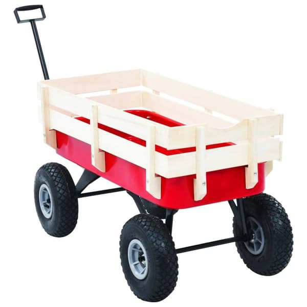 vidaXL Vetokärry 150 kg punainen
