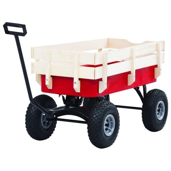 vidaXL Vetokärry 150 kg punainen