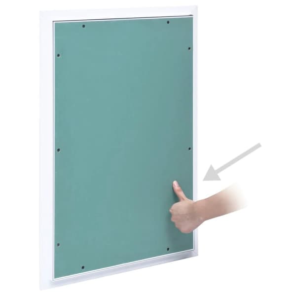 vidaXL adgangspanel med aluminiumsramme og gipsplade 400x600 mm