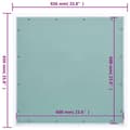 Miniatyrbilde 9 av 9: vidaXL Inspeksjonsluke med aluminiumsramme og gipsplate 600x600 mm