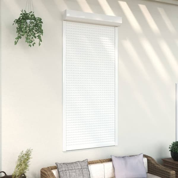 vidaXL Rulljalusi aluminium 100x210 cm vit -  Fönsterluckor