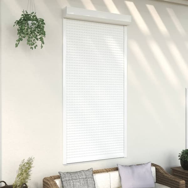 vidaXL Rulljalusi aluminium 110x220 cm vit -  Fönsterluckor