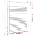 Pikkukuva 7 / 7: vidaXL Rullakaihdin alumiini 80x100 cm antrasiitti -  Kaihtimet