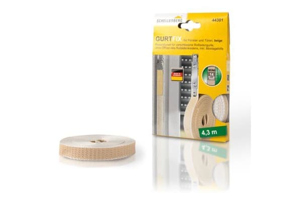 Schellenberg slutartillbehör - 44301 - Reparationssats för jalusiband Mini Beige 14 mm x 4,3 m