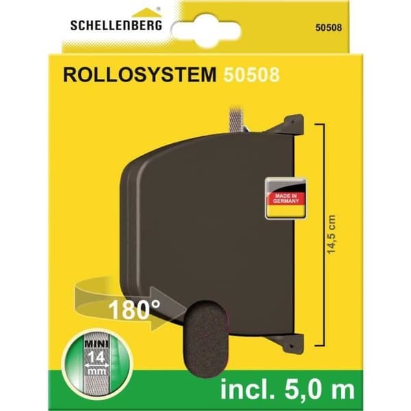 Remroller - Schellenberg - 50508 - Vit - Brun - Mini rullgardinsystem