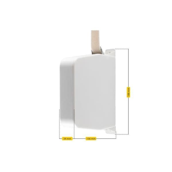 Schellenberg 50802 Rulljalusin med förmonterad rem 23 mm x 5 m, Maxi System, hålavstånd