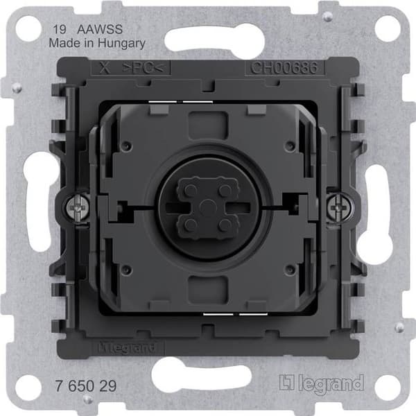 Legrand Insert Switch för rulljalusi svart, metall 765029