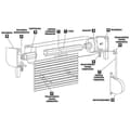 Miniatyrbild 3 av 3: Vit universal shutter webbing rulle 20 mm webbing fly#2013265923;