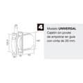 Miniatyrbild 2 av 3: Vit universal shutter webbing rulle 20 mm webbing fly#2013265923;