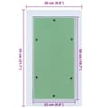Miniatyrbilde 11 av 11: vidaXL Tilgangspanel med aluminiumsramme og gips 250x500 mm