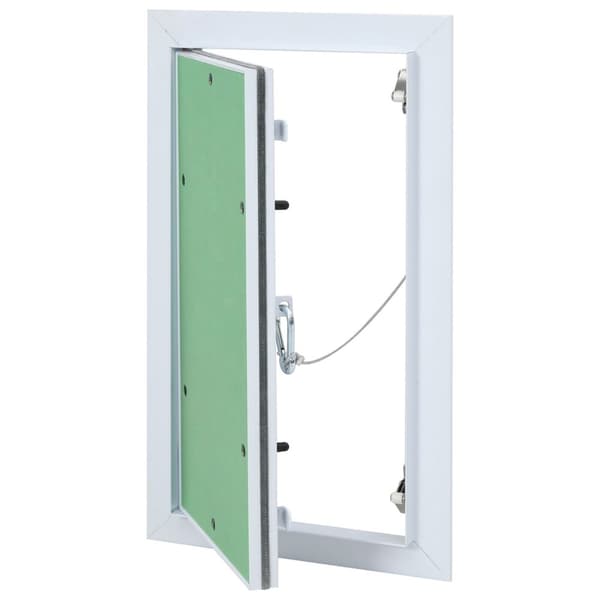 vidaXL Adgangspanel Grøn, Sølvfarvet Aluminium, Gips 550 x 300 x 12.5 mm