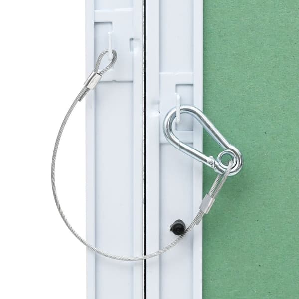 vidaXL Adgangspanel Grøn, Sølvfarvet Aluminium, Gips 550 x 300 x 12.5 mm