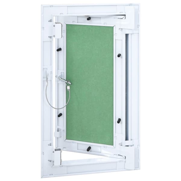vidaXL Adgangspanel Grøn, Sølvfarvet Aluminium, Gips 550 x 300 x 12.5 mm