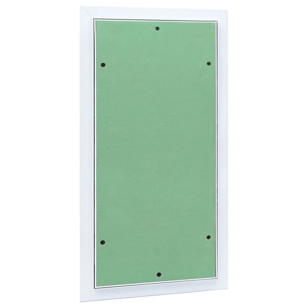 vidaXL Adgangspanel Grøn, Sølvfarvet Aluminium, Gips 550 x 350 x 12.5 mm