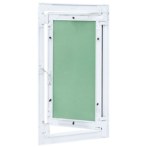 vidaXL Adgangspanel Grøn, Sølvfarvet Aluminium, Gips 550 x 350 x 12.5 mm
