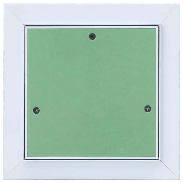 vidaXL Adgangspanel Grøn, Sølvfarvet Aluminium, Gips 200 x 200 x 12,5 mm