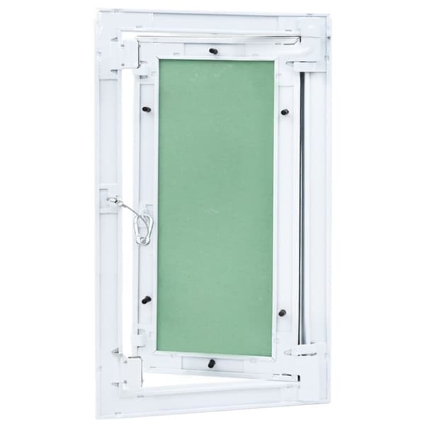 vidaXL Adgangspanel Grøn, Sølvfarvet Aluminium, Gips 450 x 300 x 12,5 mm