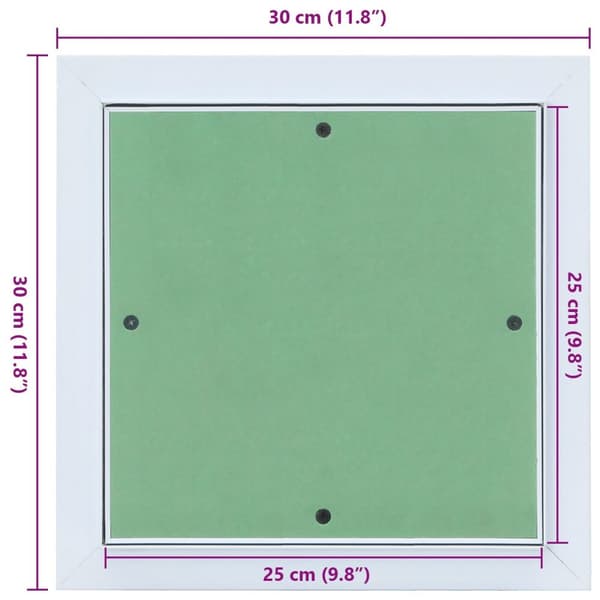 vidaXL alumiinikehys ja kipsilevy 250x250 mm