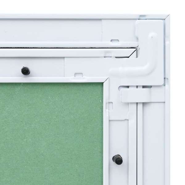 vidaXL Adgangspanel Grøn, Sølv Aluminium, Gips 350 x 250 x 12,5 mm Solid