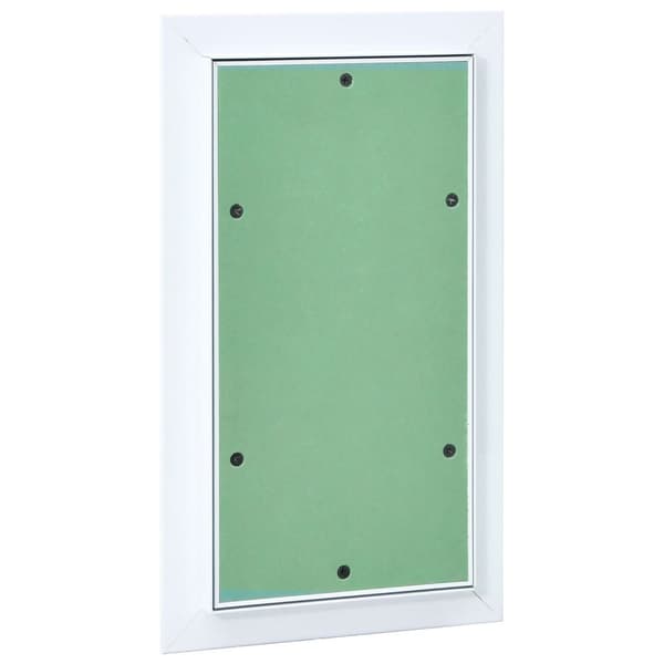 vidaXL Adgangspanel Grøn, Sølvfarvet Aluminium, Gips 350 x 200 x 12.5 mm
