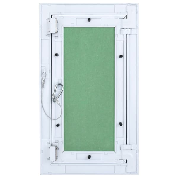 vidaXL Adgangspanel Grøn, Sølvfarvet Aluminium, Gips 350 x 200 x 12.5 mm