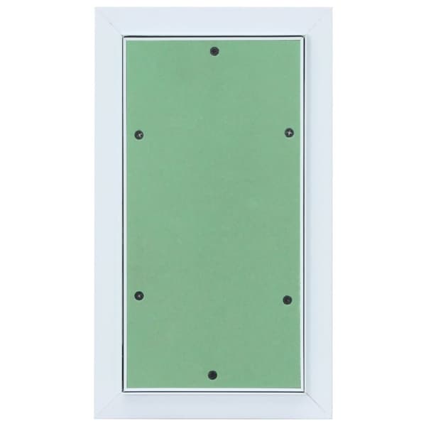 vidaXL Adgangspanel Grøn, Sølvfarvet Aluminium, Gips 350 x 200 x 12.5 mm