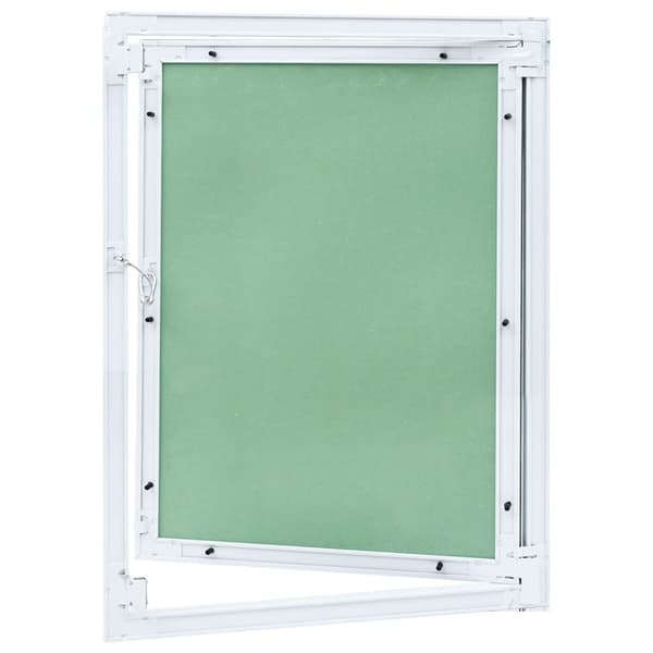 vidaXL Adgangspanel Grøn, Sølv Aluminium, Gips 650 x 550 x 12.5 mm