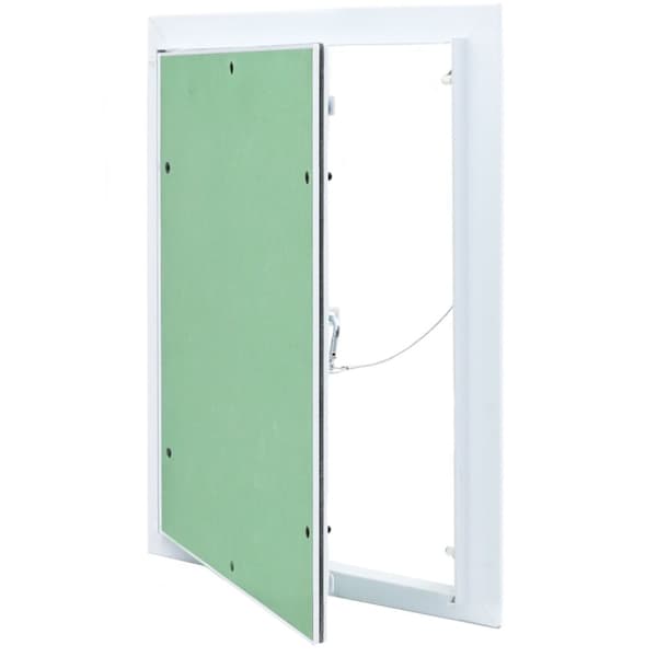 vidaXL Adgangspanel Grøn, Sølvfarvet Aluminium, Gips 450 x 350 x 12.5 mm