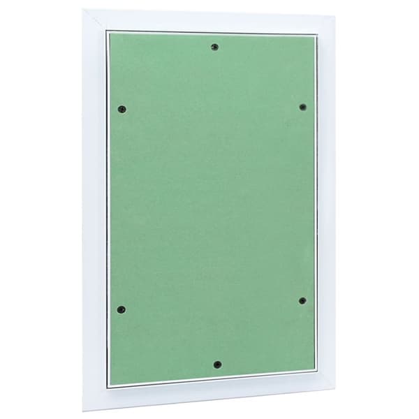 vidaXL Adgangspanel Grøn, Sølvfarvet Aluminium, Gips 450 x 350 x 12.5 mm