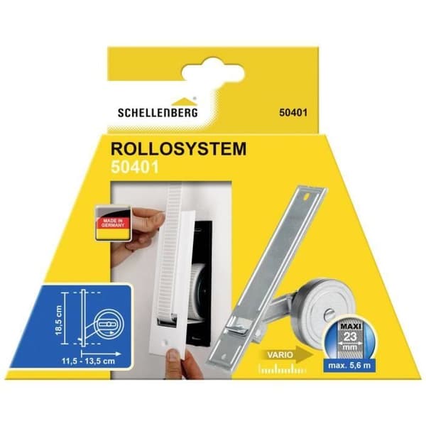 Remgavel - Schellenberg - 50401 - Galvaniserat stål - Kompatibel med rullgardiner - 23 mm bredd