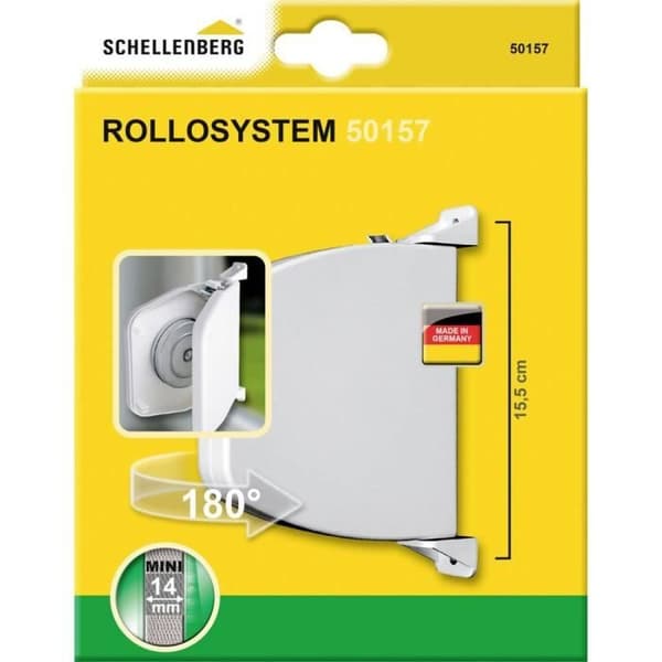 Schellenberg 50157 Ytmonterad bandupprullare Lämplig för (rulljalusisystem) Schellenberg Mini