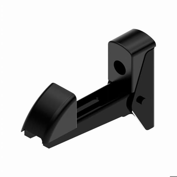 Automatisk rullgardinsstopp - GENERISK - Att skruva fast - Aluminium - Justering 5 till 50 mm - Svart