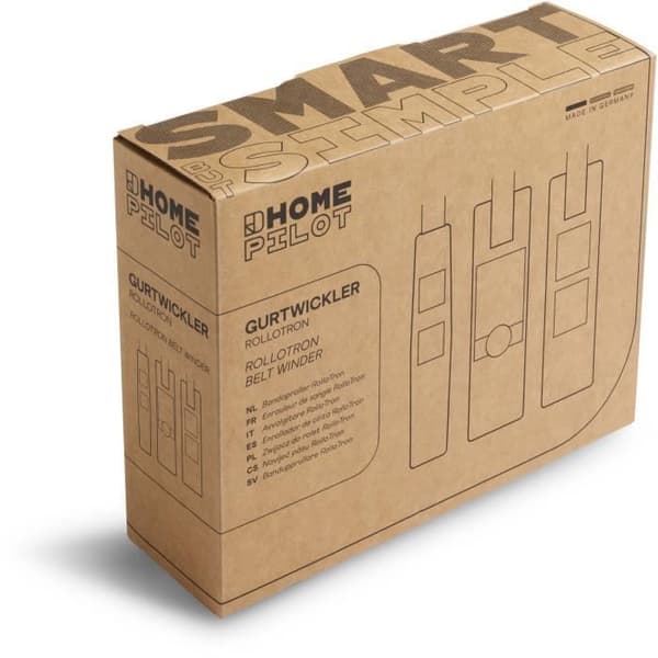 RolloTron pure väggmonterad bandupprullare - HOME PILOT - 10152330 - Dragkraft: 30 kg - 24 timmars minnesfunktion