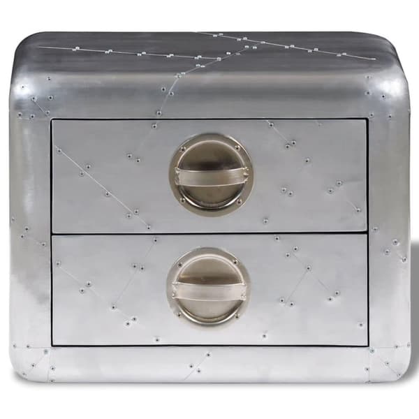 vidaXL Aviator-endebord med 2 skuffer flyverstil