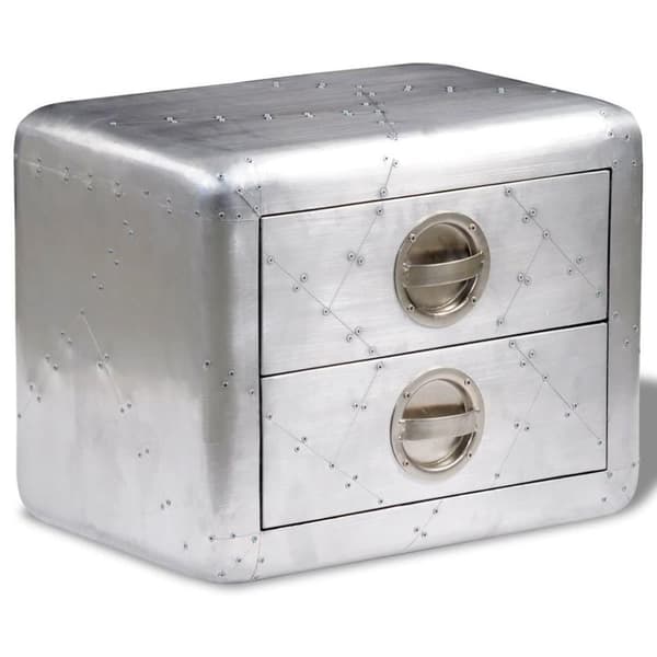 vidaXL Aviator-endebord med 2 skuffer flyverstil