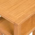 Miniatyrbilde 5 av 8: vidaXL Endebord med bladhylle 27x35x55 cm heltre eik