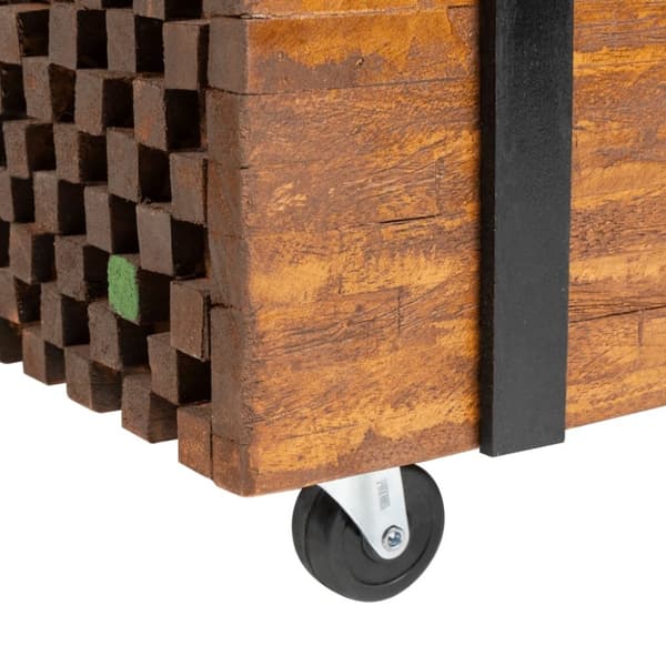 vidaXL Sidebord teak 60x60x38 cm