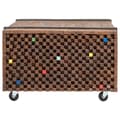 Miniatyrbillede 3 af 8: vidaXL sidebord teaktræ 60 x 60 x 38 cm