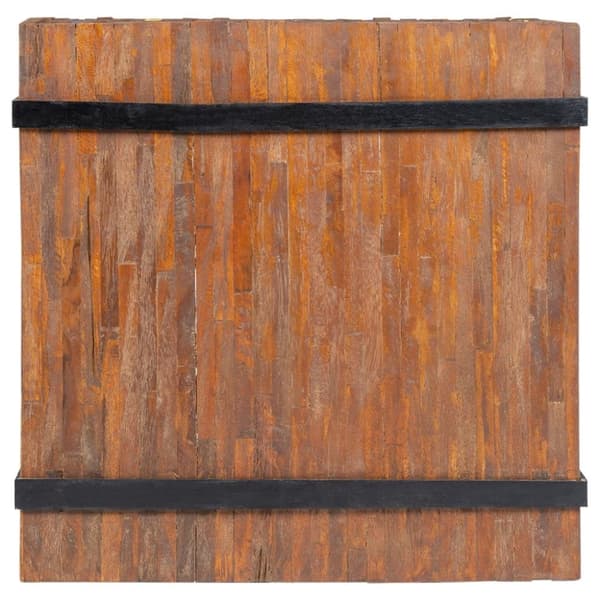 vidaXL sidebord teaktræ 60 x 60 x 38 cm