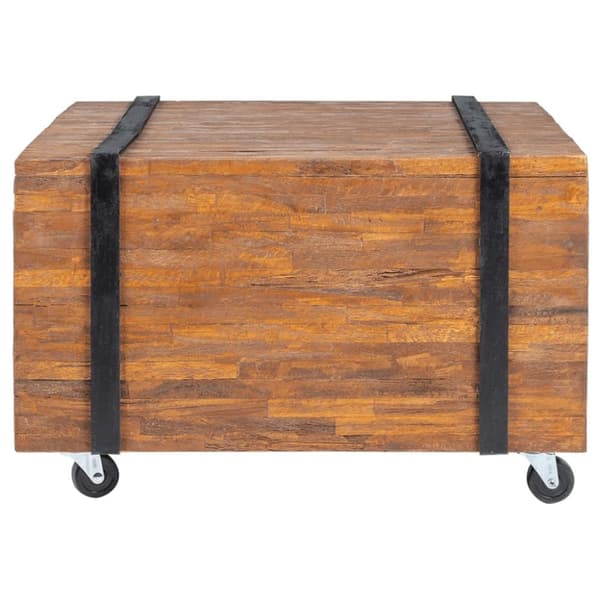 vidaXL sidebord teaktræ 60 x 60 x 38 cm
