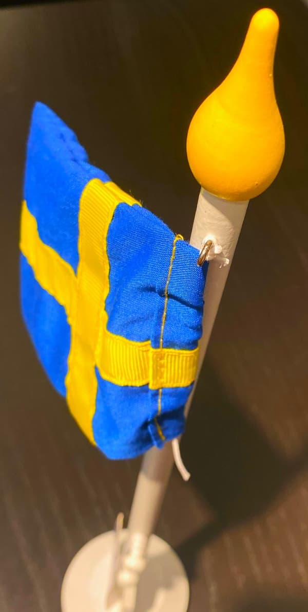 Bordflag 37cm Sveriges flag