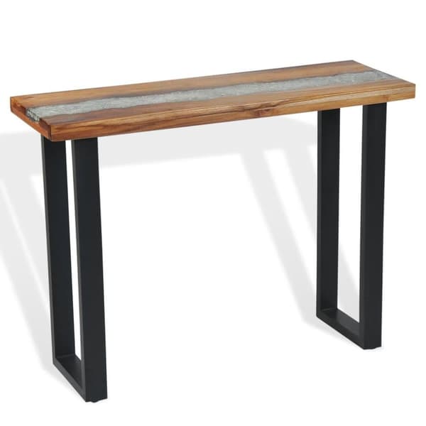 vidaXL Sivupöytä 100x35x75 cm Tiikki