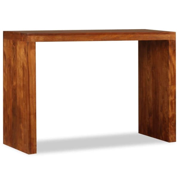 vidaXL Sivupöytä täysi puu hunajaviimeistelyllä 110x40x76 cm
