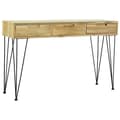 Miniatyrbild 4 av 11: vidaXL Konsolbord 120x35x76 cm massiv teak