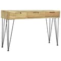 Miniatyrbild 6 av 11: vidaXL Konsolbord 120x35x76 cm massiv teak