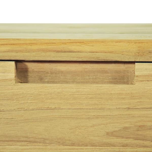 vidaXL Konsolbord 120x35x76 cm massiv teak