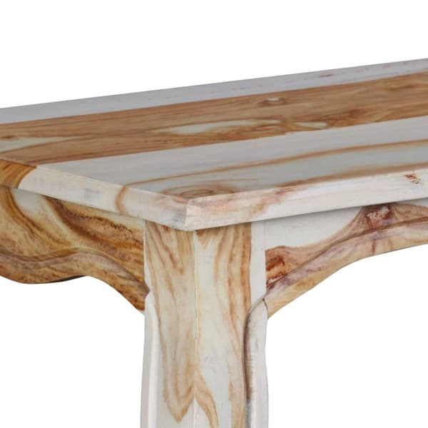 vidaXL Konsolipöytä kiinteä akaasiapuu 110x40x76 cm