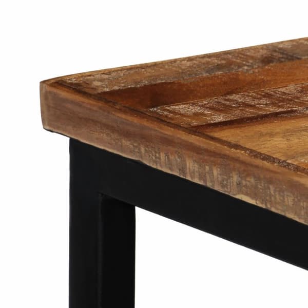 vidaXL konsolbord massivt genanvendt teak 90 x 30 x 76 cm