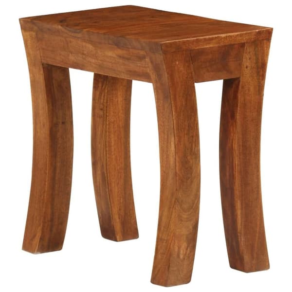vidaXL Sarjapöytäsetti 3 osaa täysi akaasiapuu 50x35x50 cm ruskea