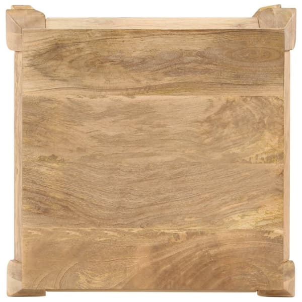 vidaXL Avlastningsbord massivt mangoträ 45x45x40 cm